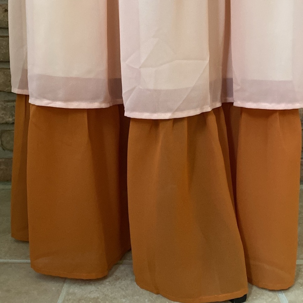 Flying Tomato Multicolored Layered Maxi Dress Small EUC - Picture 5 of 13